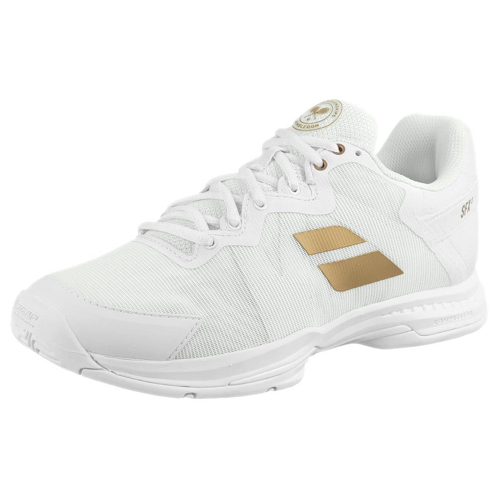 Babolat Women's SFX 3 All Court Tennis Shoes - Wimbledon White/Gold - Perfect for Clay, Hard & Grass Courts | Women's Tennis & Casual Wear