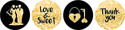 Black & Glitter Gold