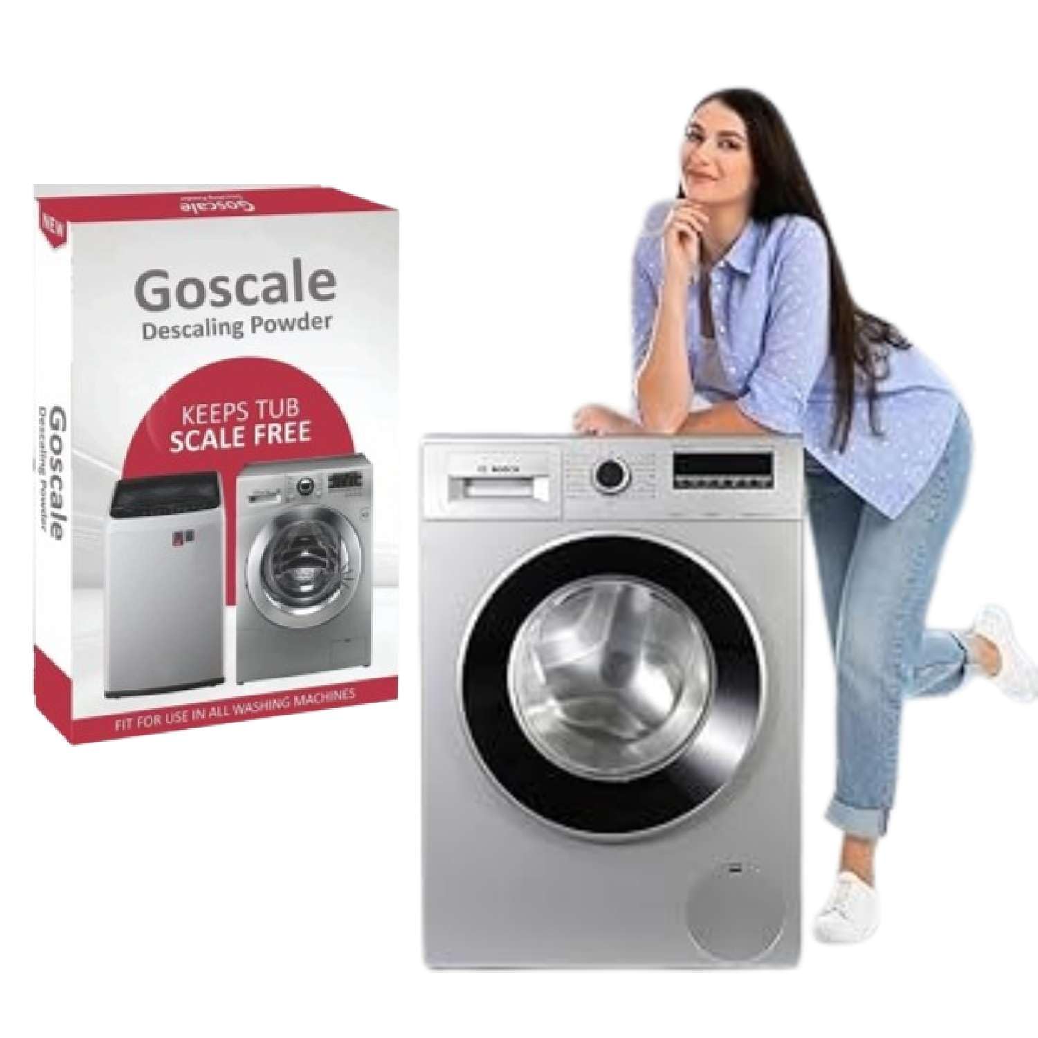 LG Washing Machine Descaler Powder - Compatible with Front Load & Top Load Washers, 100g Tub Cleaner (Pack of 6) - Removes Limescale & Odors for Fresh Laundry - Perfect for Regular Washer Maintenance & Deep Cleaning Cycles