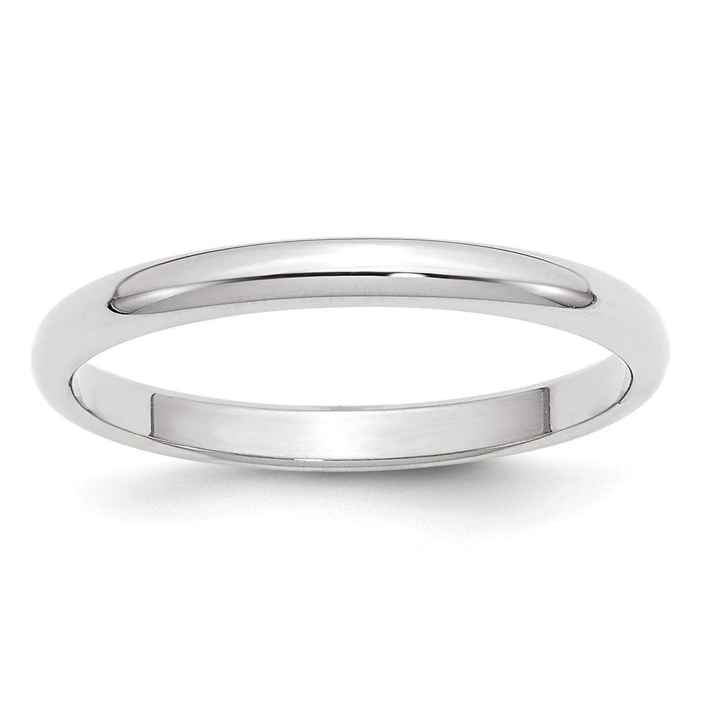14K Half Round Band Ring for Women - White Gold, Yellow Gold, Rose Gold - Multiple Sizes & Widths (2mm-8mm) - Perfect Wedding Ring, Anniversary Gift, Everyday Jewelry
