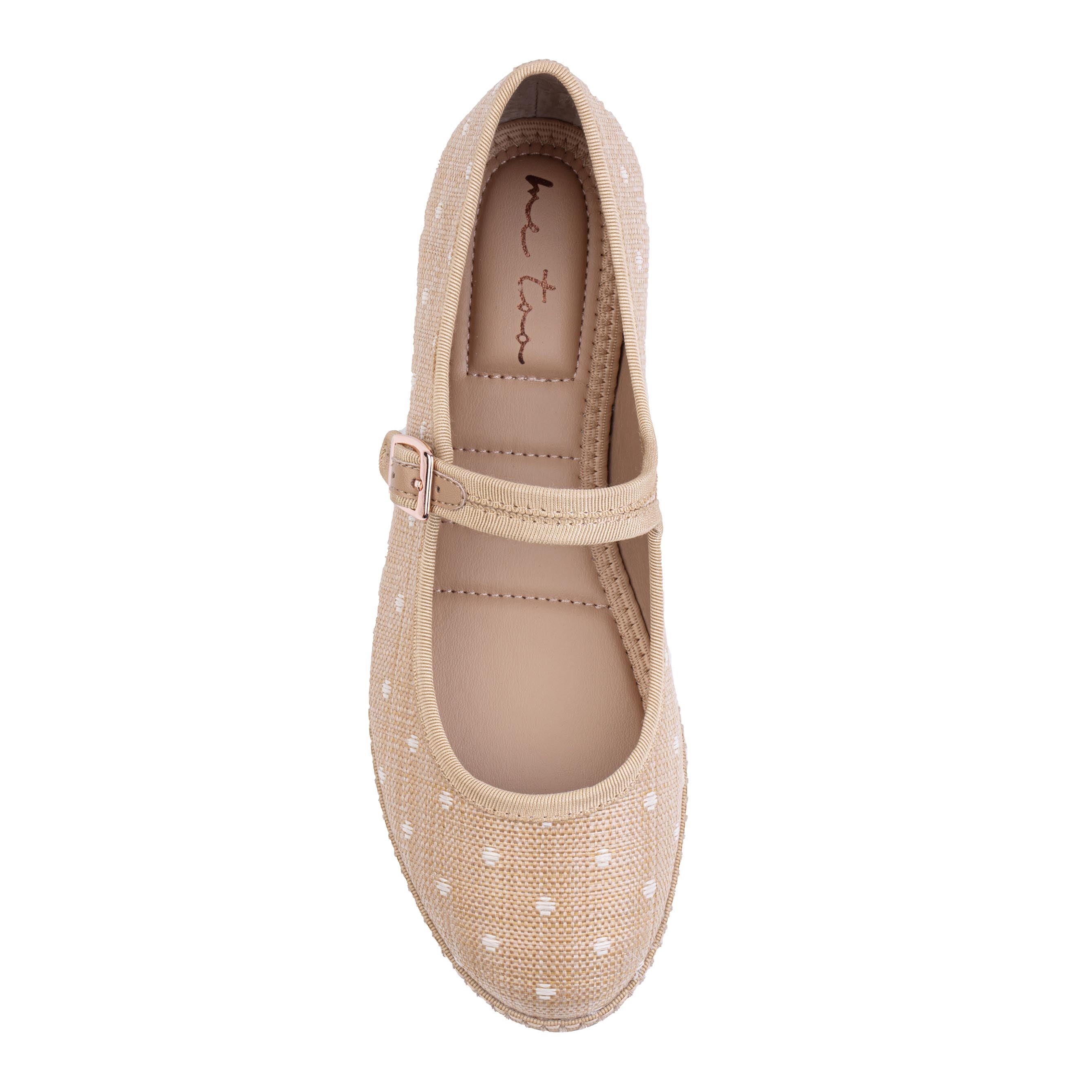 Natural Woven with Dots