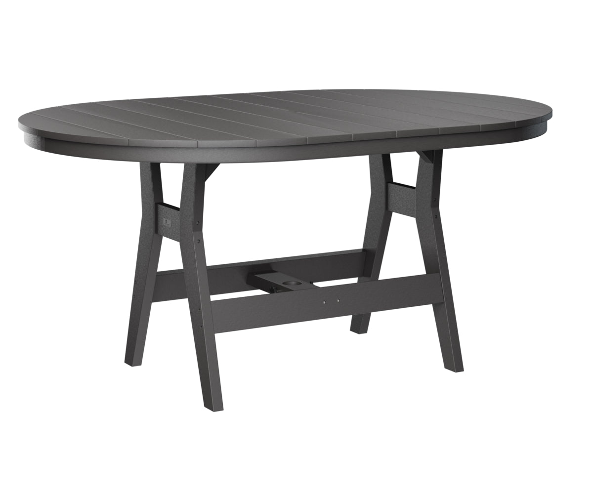 Berlin Gardens Harbor 44 x 64 Inch Rectangular Bar Height Outdoor Dining Table - Perfect for Patio, Deck, and Backyard Entertaining