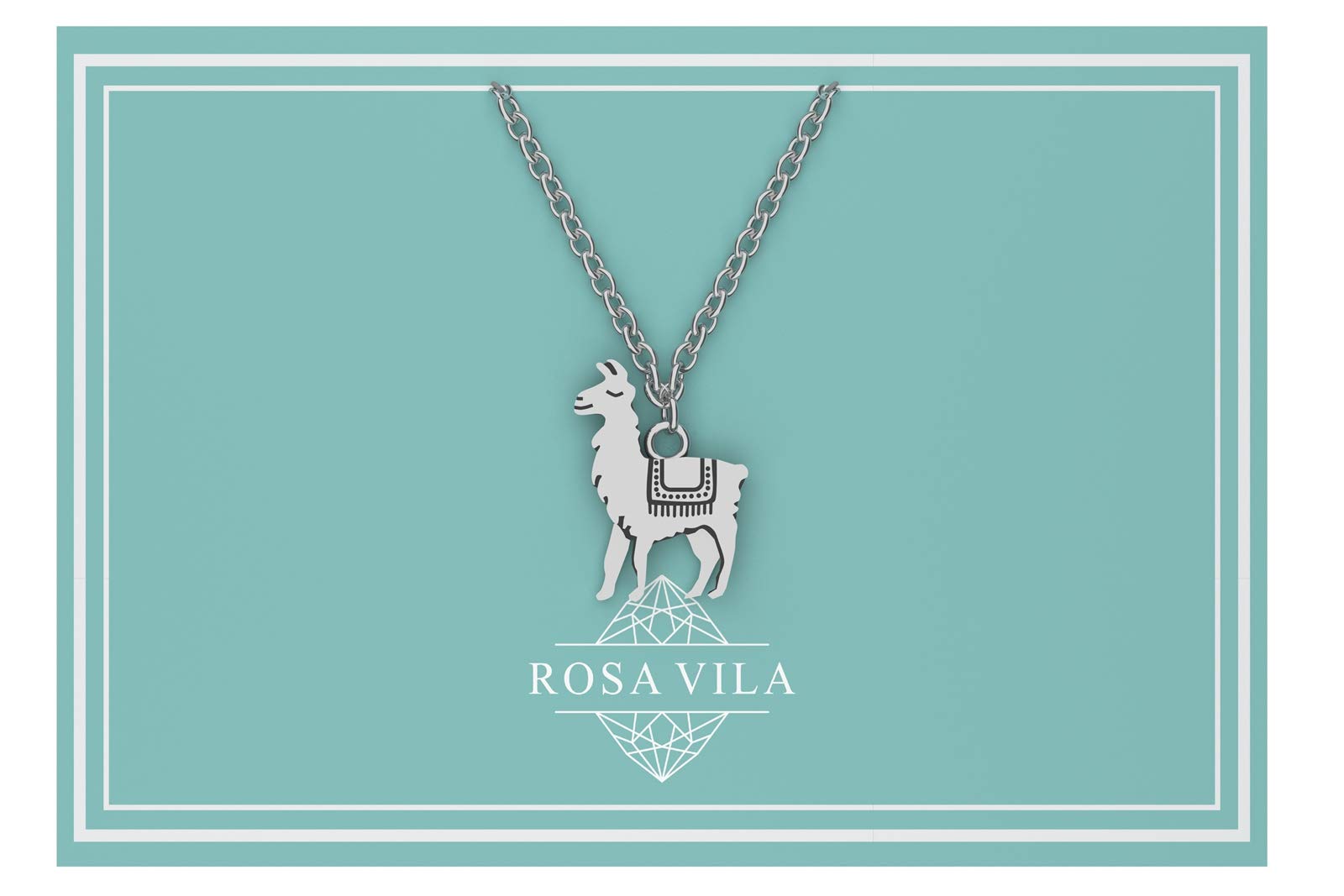 Rosa Vila Llama Necklace - Sterling Silver Alpaca Pendant Jewelry for Women | Unique Birthday Gift for Her | Perfect for Casual Wear, Office & Special Occasions