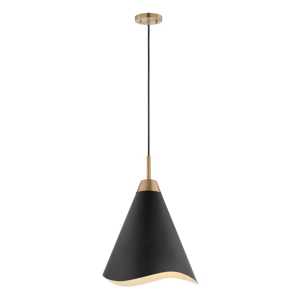 Nuvo Tango Mid-Century Modern 1-Light Small Pendant Light Fixture - 16