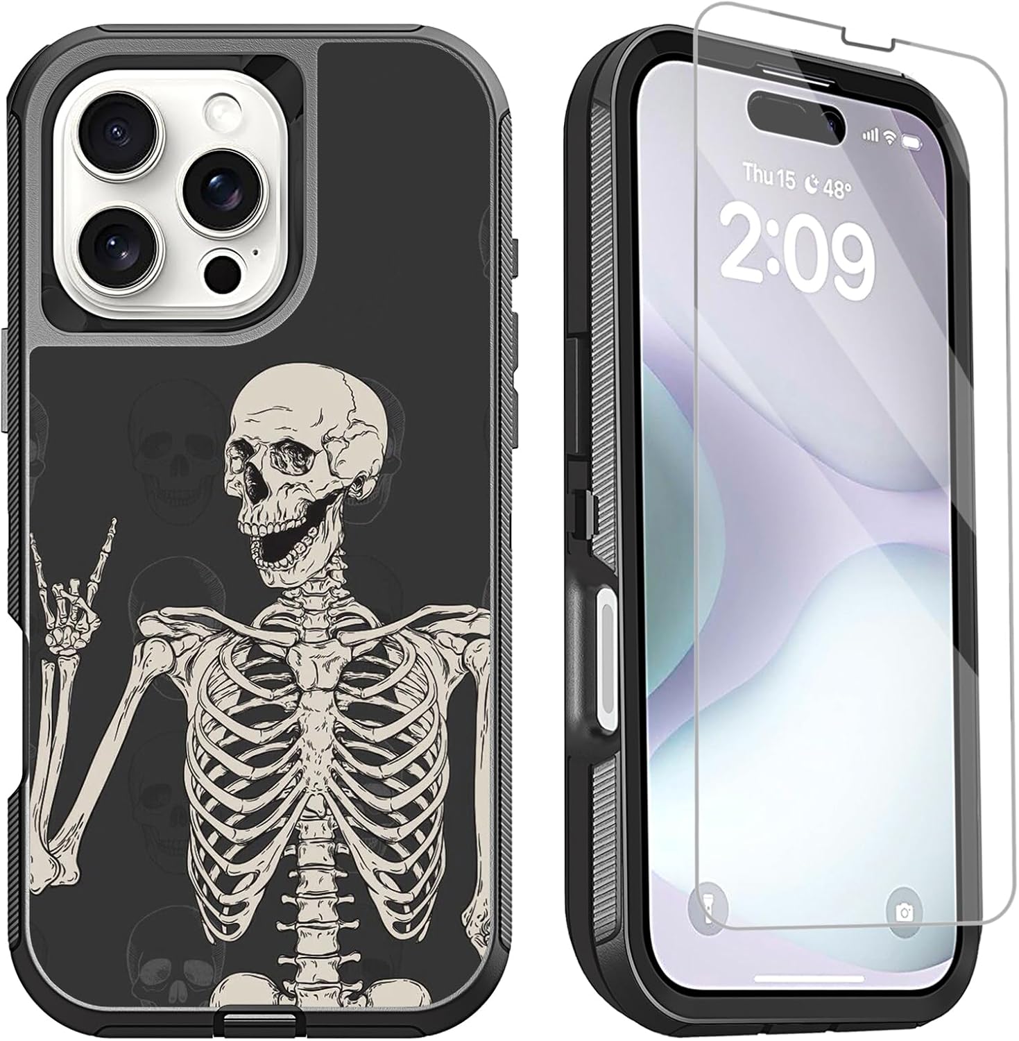 iPhone 16 Pro Max Case - Heavy Duty Shockproof Protective Cover with Military-Grade Drop Protection | Perfect for Outdoor Adventures, Construction Work & Extreme Sports