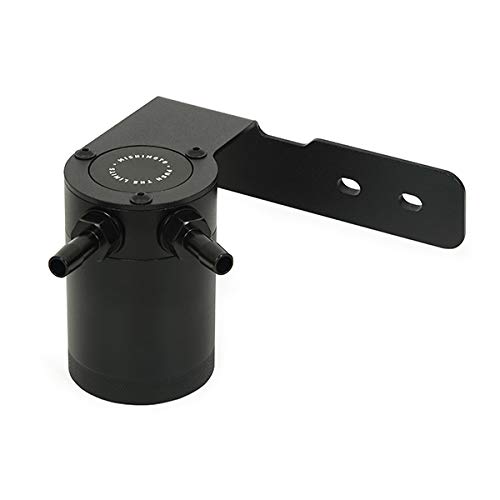 Mishimoto Baffled Oil Catch Can - PCV Compatible with Honda Accord 1.5T 2018-2023 Models - Black - Reduces Engine Sludge & Improves Performance - Ideal for Daily Driving & Performance Tuning