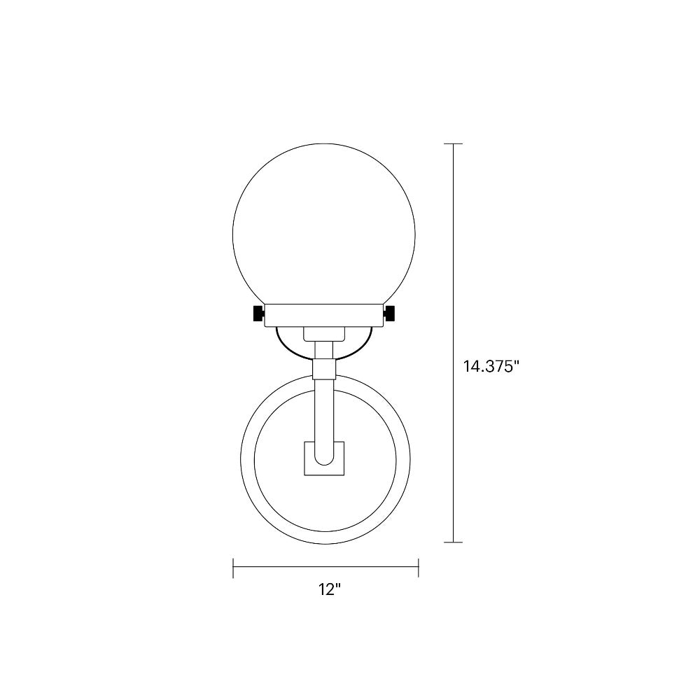 Basie Sconce Wall Light - Modern LED Wall Sconce for Bedroom, Living Room & Hallway - Energy Efficient Indoor Lighting Fixture
