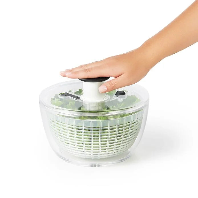 Premium Salad & Herb Spinner - 5.5QT Large Capacity Kitchen Gadget for Washing, Drying Greens & Vegetables - Perfect for Healthy Eating, Meal Prep & Fresh Salads