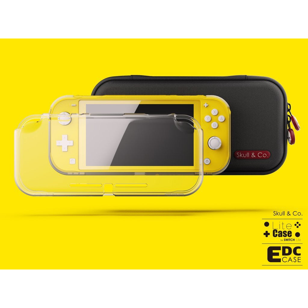 Skull & Co. LiteCase Bundle for Nintendo Switch Lite - Protective Case Cover with Grip - Perfect for Travel, Gaming On-The-Go & Enhanced Comfort