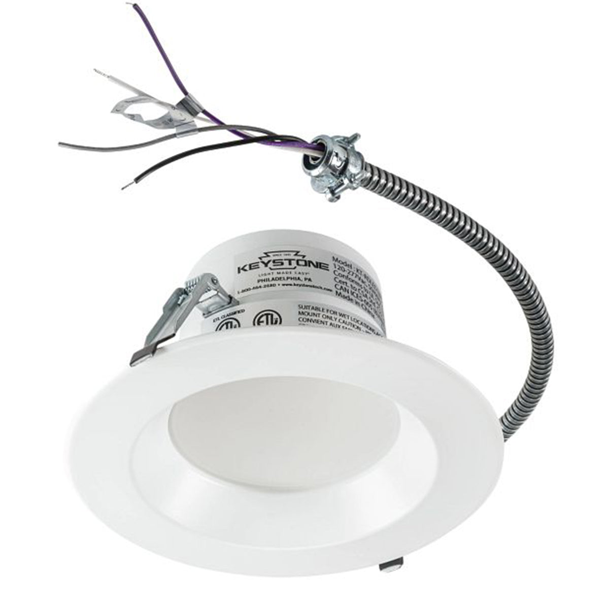 Advanta 6 Inch Commercial LED Downlight - 1550 Lumens, 3 Color Temperatures (3000K/4000K/5000K) - Energy Efficient Recessed Lighting for Offices, Retail Stores & Restaurants