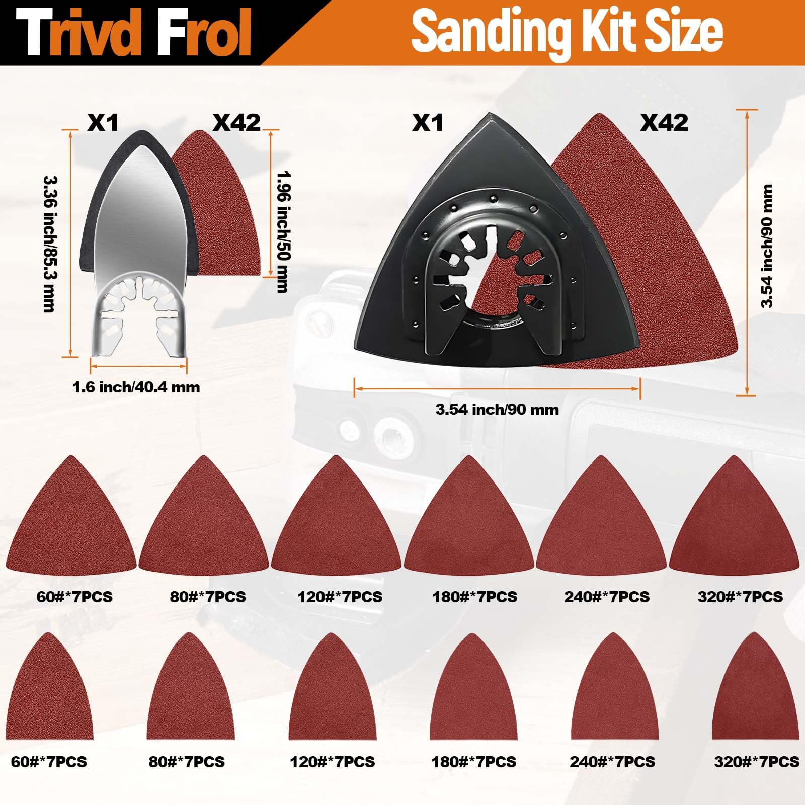 121-Piece Titanium Oscillating Saw Blades Kit - Multi-Tool Blades for Wood, Metal & Plastic Cutting - Compatible with Bosch, DeWalt, Ryobi, Milwaukee - Includes Sandpaper Attachments for Smooth Finishing - Perfect for DIY Projects, Home Renovations & Professional Construction Work