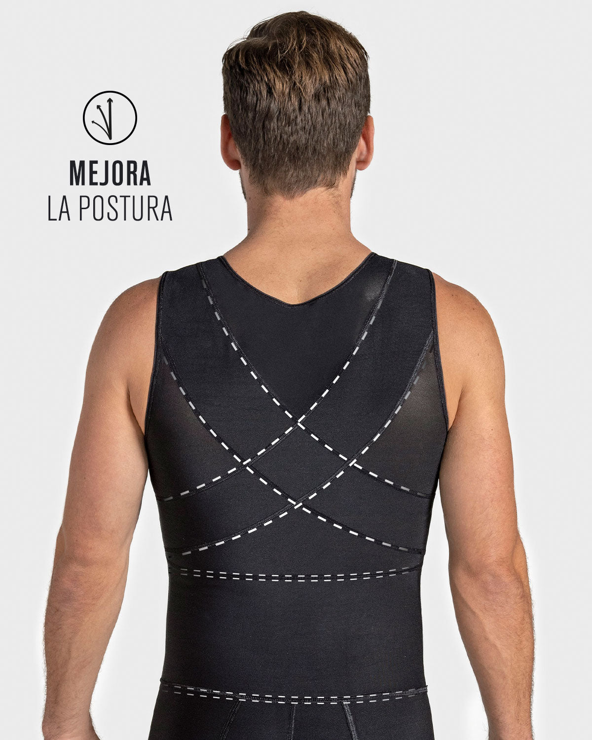 Men's Firm Compression Shaper Bodysuit - Slimming Shapewear for Tummy Control & Posture Support - Perfect for Workouts, Postpartum Recovery & Everyday Wear