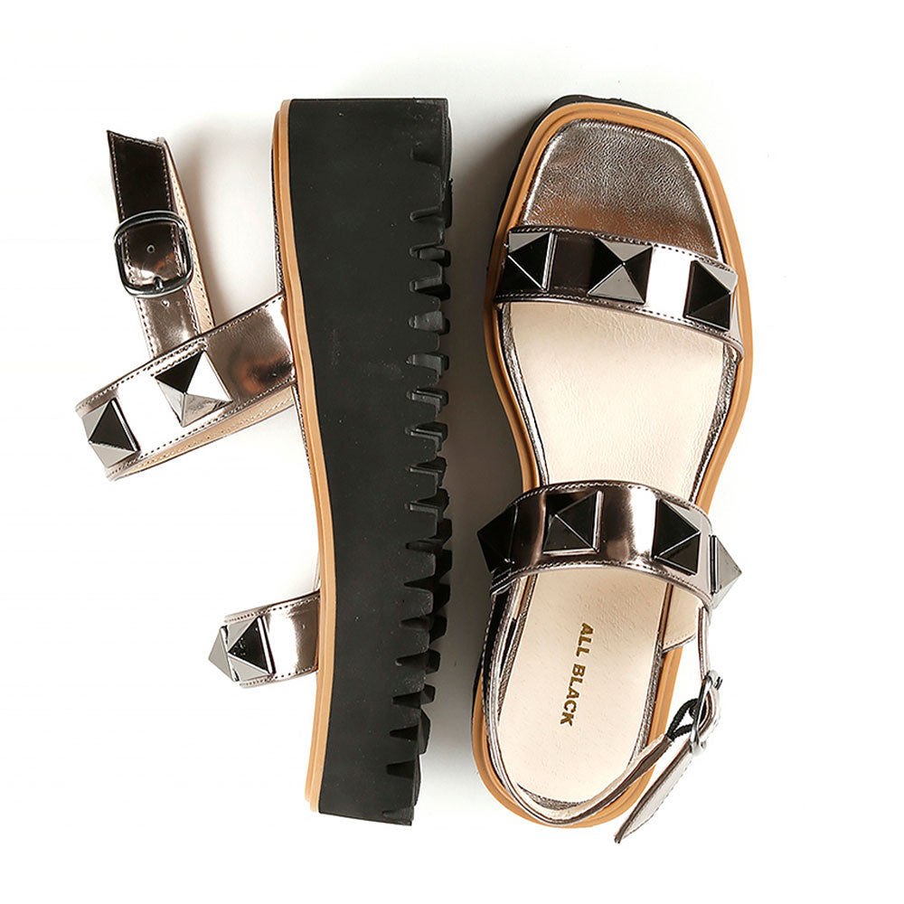 Trendy Pyramid Stud Platform Sandals for Women - Stylish Summer Casual & Party Shoes for Outfits