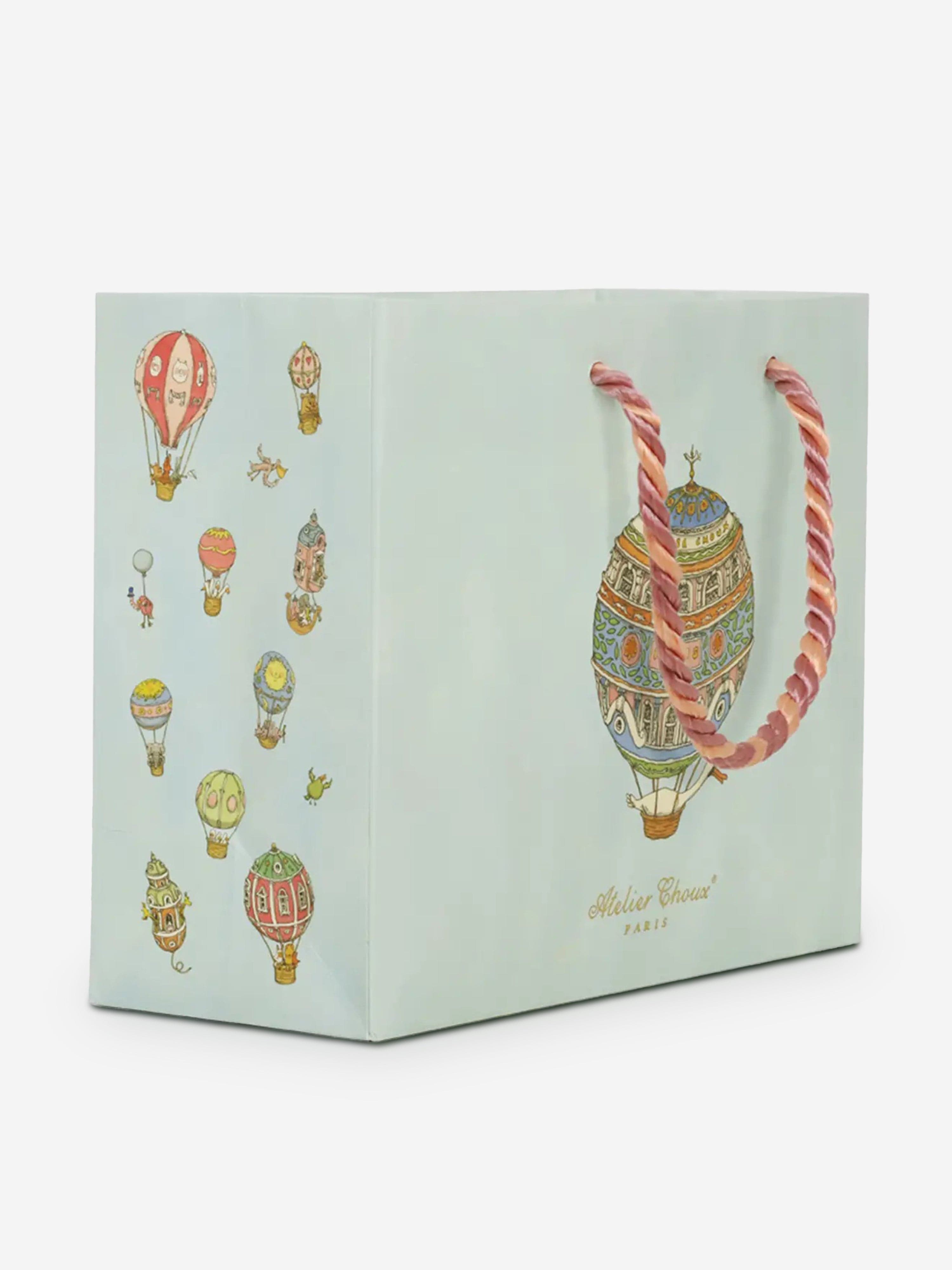 Atelier Choux Small Blue Shopping Bag (25cm) - Stylish & Compact Tote for Groceries, Beach Trips, and Everyday Use
