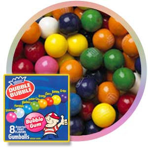 Dubble Bubble Assorted Flavor Gumballs - 1.2 lb Bulk Bag (475 Count) | Fun Party Favors, Candy Buffet & Vending Machine Supplies