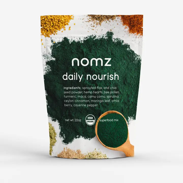 Organic Daily Nourish Superfood Mix Powder - Antioxidant Rich Blend for Smoothies, Yogurt & Baking | Vegan, Gluten-Free Energy Boost