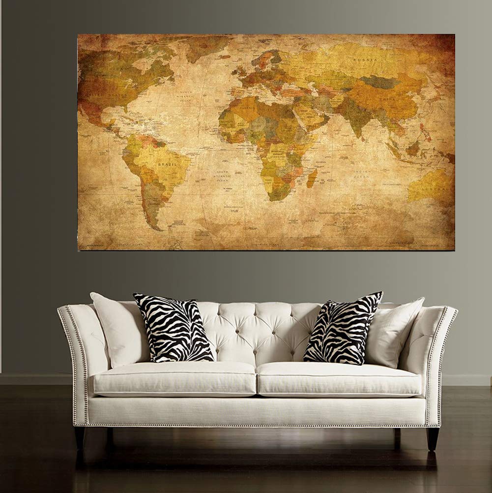 ZENDA Horse Portrait Painting - Premium Canvas Wall Art for Living Room, Framed & Ready to Hang - Perfect for Home Decor, Office, or Gift