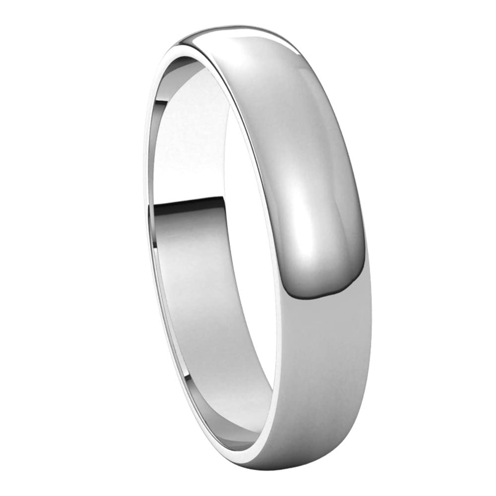 14K Gold 4mm Light Half Round Wedding Band Ring for Women - Elegant Bridal Jewelry, Anniversary Gift for Her - Perfect for Engagements, Weddings & Special Occasions