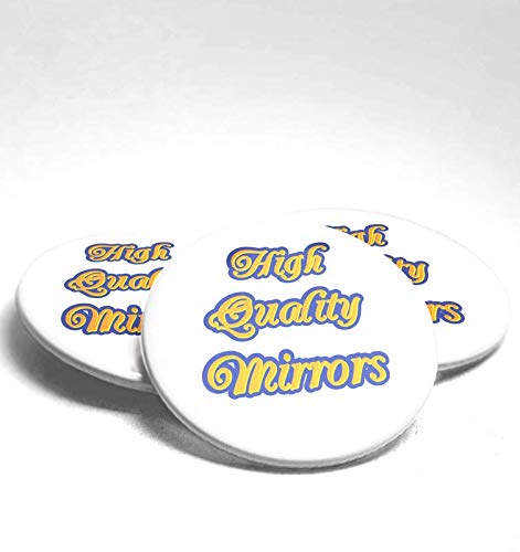 58mm Gym Bodybuilding Mirror with Humorous 'Might Start Talking About the Gym' Design - Perfect for Home Workouts, Gym Locker Decor & Fitness Motivation | Yellow Background