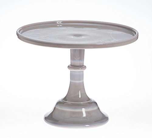 12 Inch Mosser Glass Marble Cake Plate - Elegant Serving Dish for Desserts, Wedding Cakes & Party Display