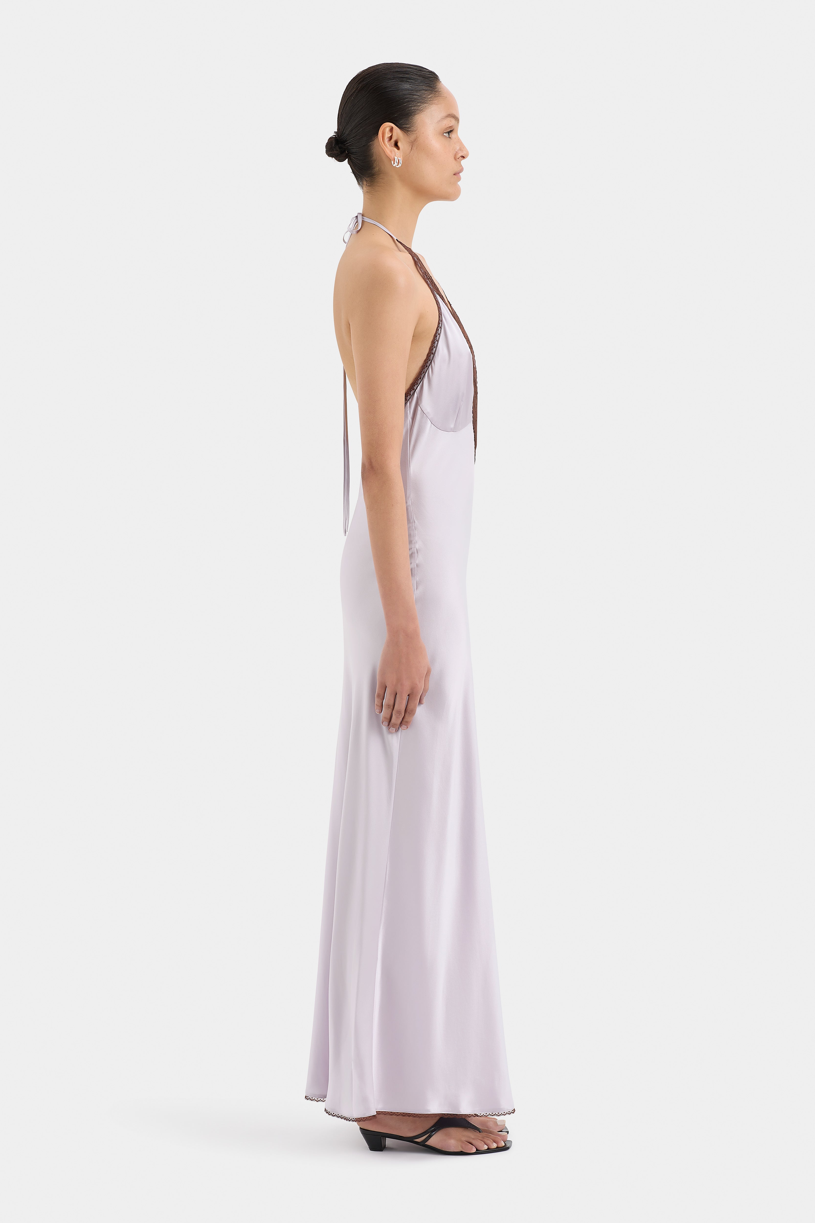 Aries Halter Gown - Elegant Women's Summer Dress for Beach, Party & Special Occasions | Flowy Chiffon Fabric with Adjustable Straps