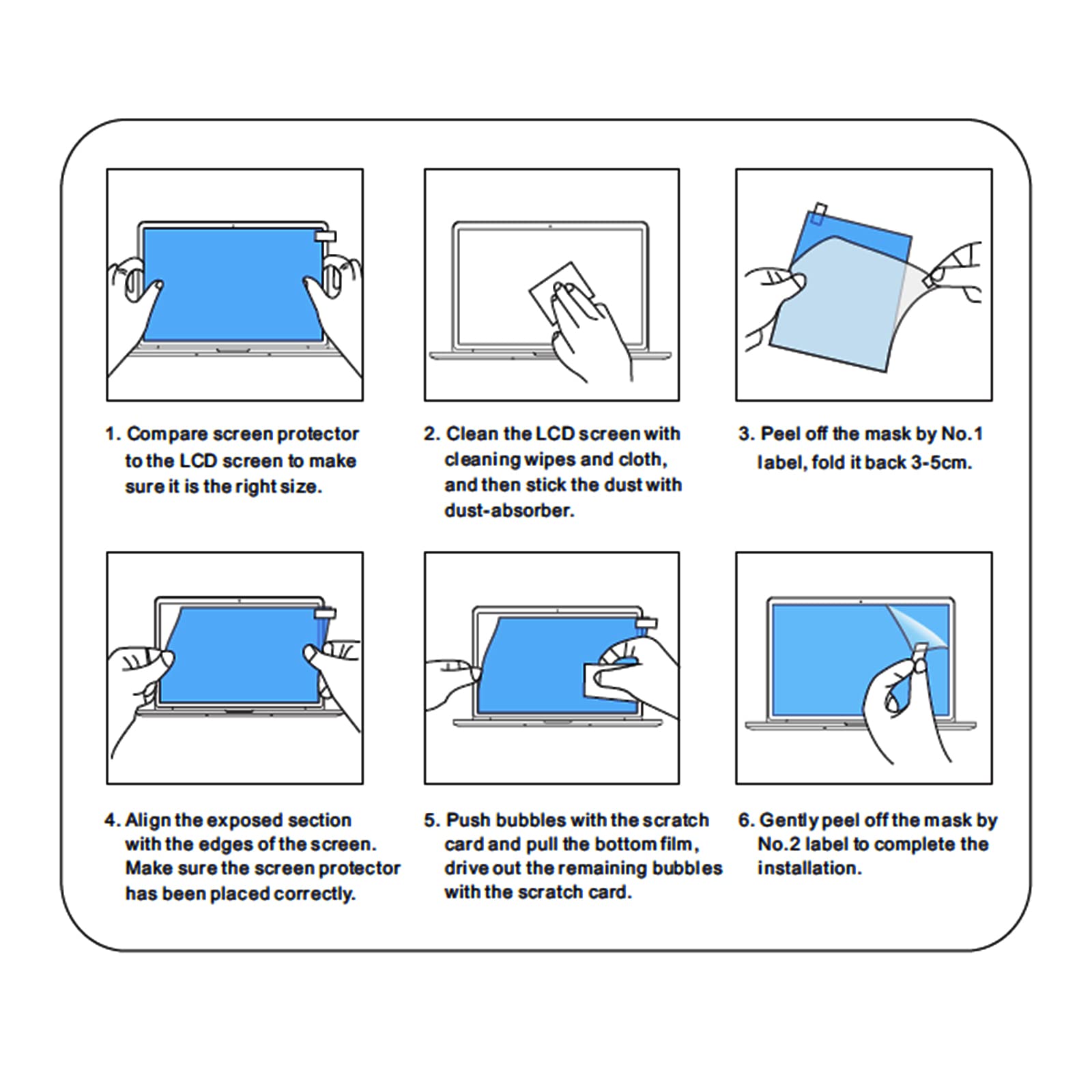 Lenovo Yoga C940 14 Inch Laptop Screen Protector - 2 Pack Anti-Glare Matte Film with Precise Cutout | Perfect for Office Work, Online Classes & Travel Protection