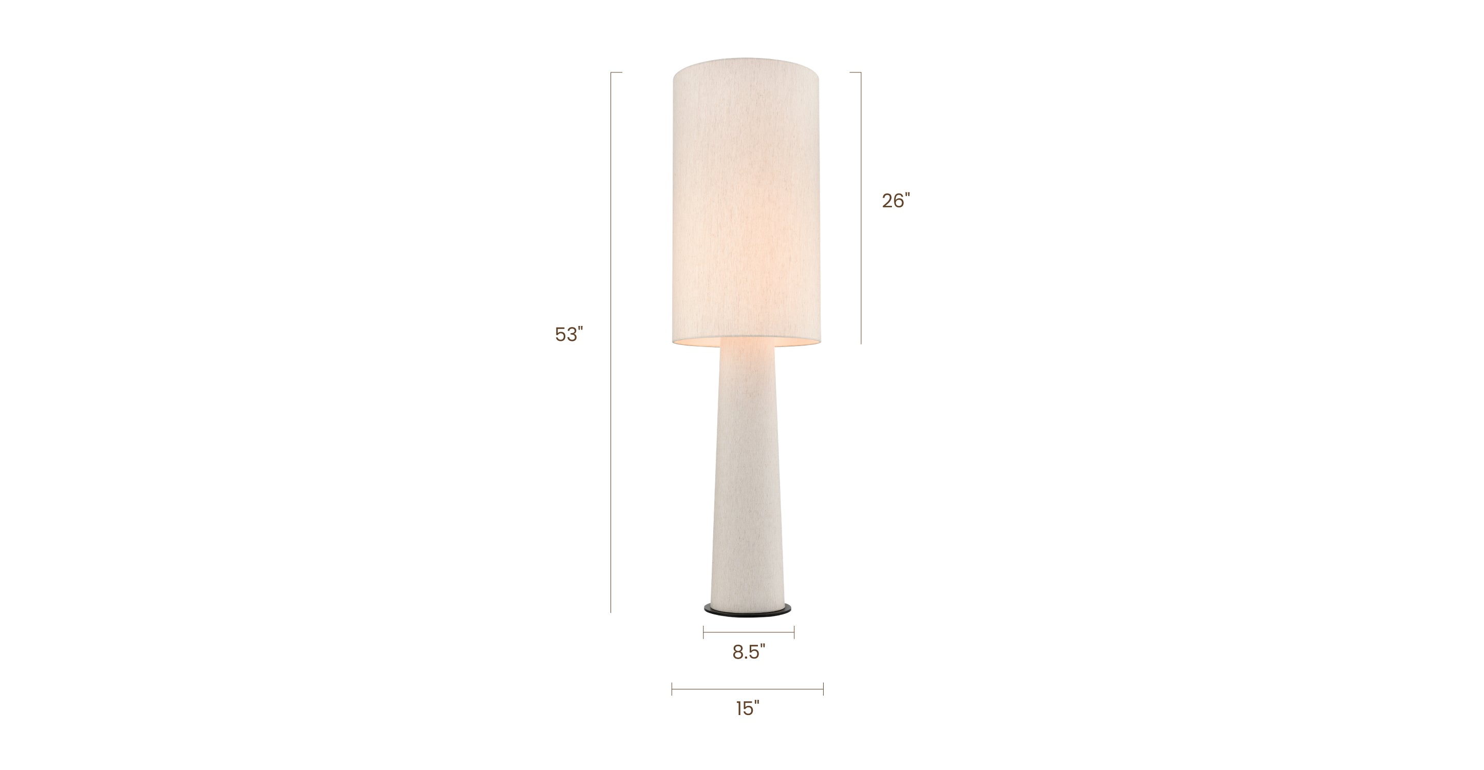 Modern Kobe Floor Lamp - Adjustable LED Standing Light for Living Room, Bedroom & Office - Warm White & Cool White Dimmable Reading Light with Remote Control - Perfect for Relaxing, Working & Decorating