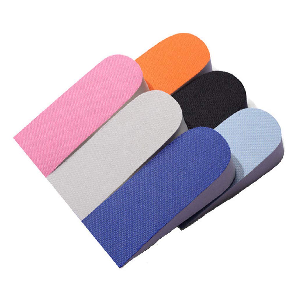EORTA 10 Pairs Height Increase Insoles 2.5 cm (1 Inch) - Half Heel Cushion Pads for Shoes - Breathable Memory Foam Shoe Inserts for Men & Women - Random Colors - Perfect for Work, Dating & Everyday Comfort