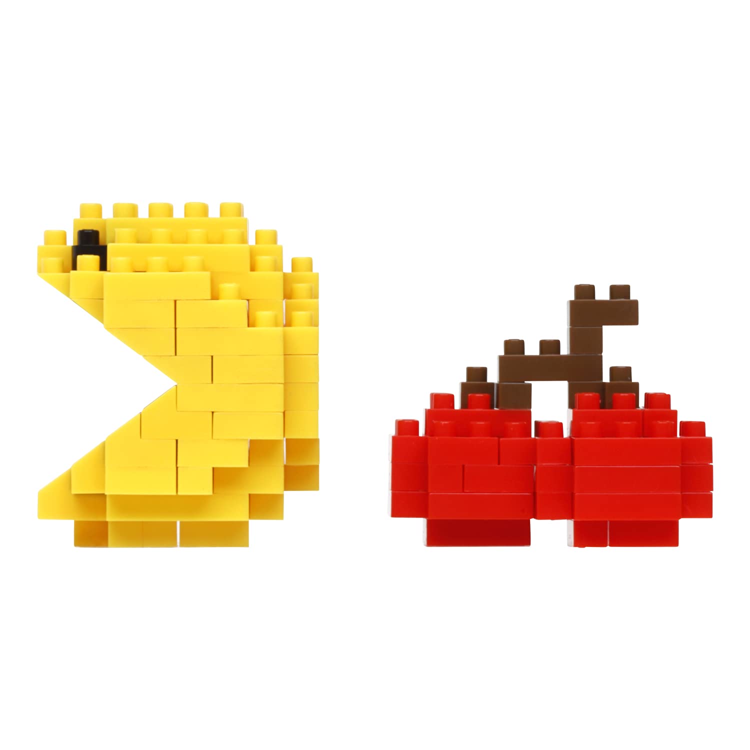 Nanoblock PAC-Man & Cherry Building Kit - Character Collection Series - Fun DIY Model for Home Decor, Office Display & Gift for Gamers