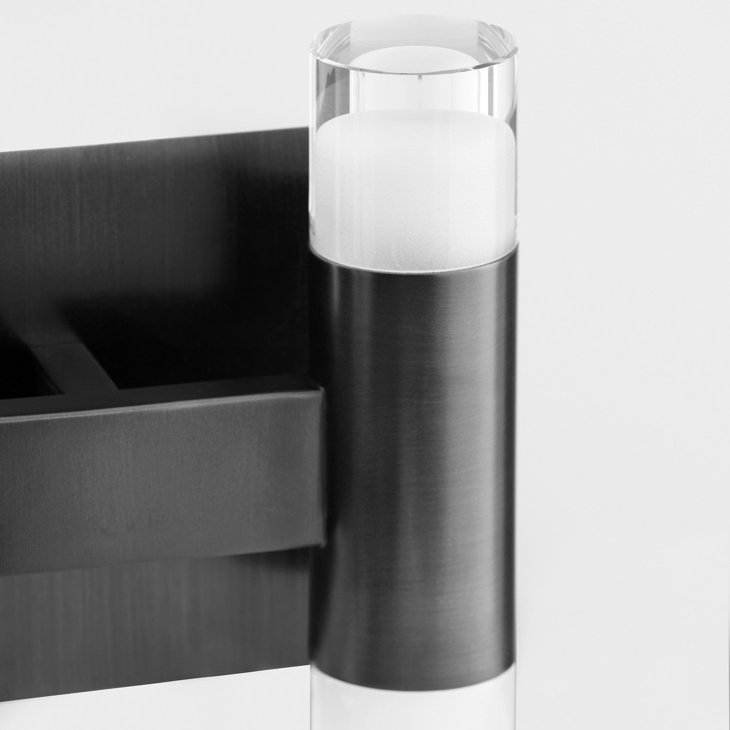 Oxygen Alarum 3 596 15 Bath Vanity Light - 14 Inch Wide Black Bathroom Sconce for Modern Vanity Mirror Lighting