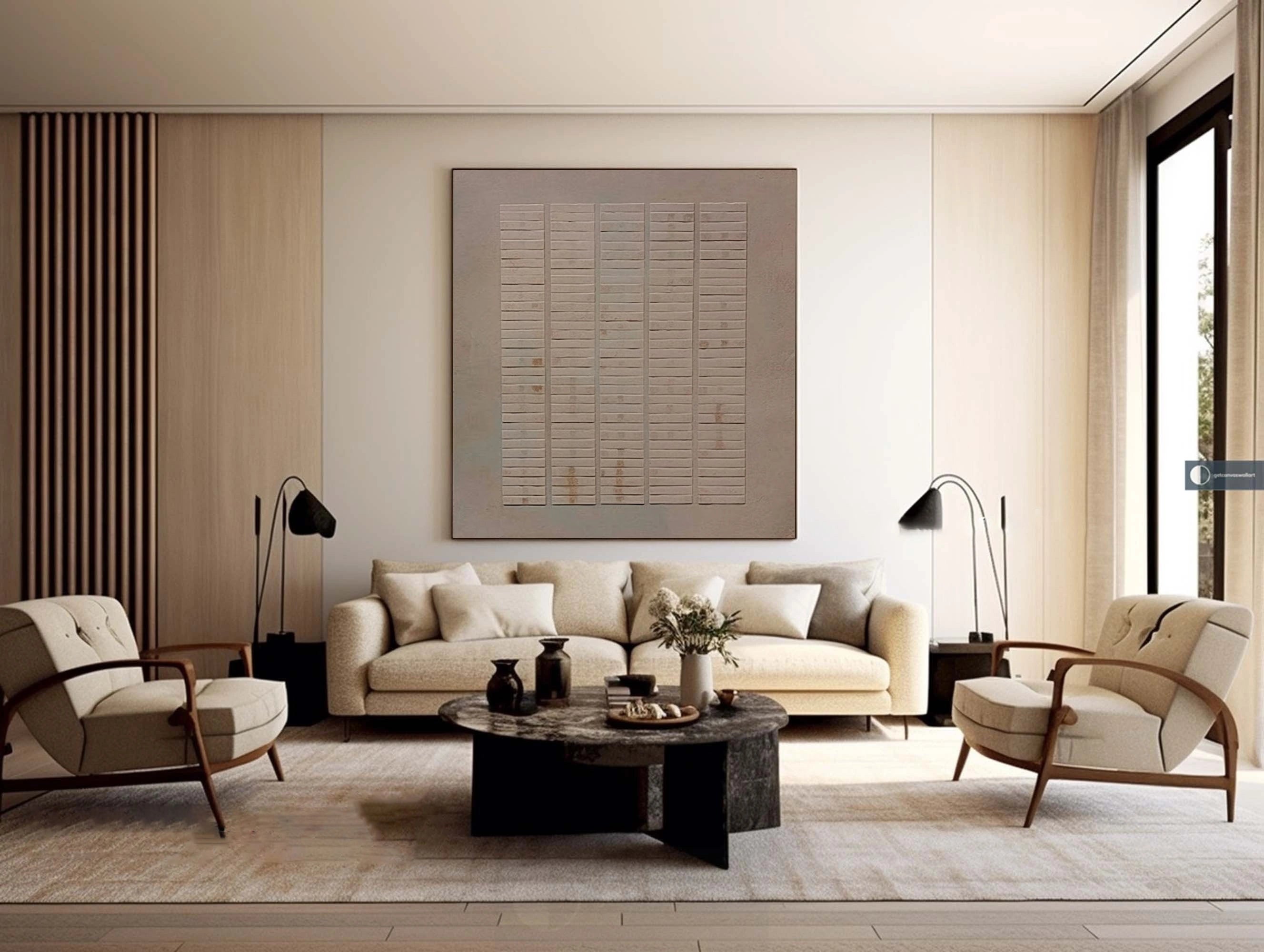 Abstract Tranquility Art Painting #WS106 - Modern Wall Decor for Living Room, Bedroom & Office - Calming Abstract Artwork for Home & Office Spaces