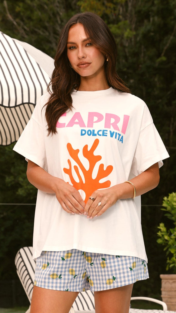 Dolce Vita Capri Top and Shorts Set - Stylish Summer Outfit for Beach, Pool & Vacation | Reef