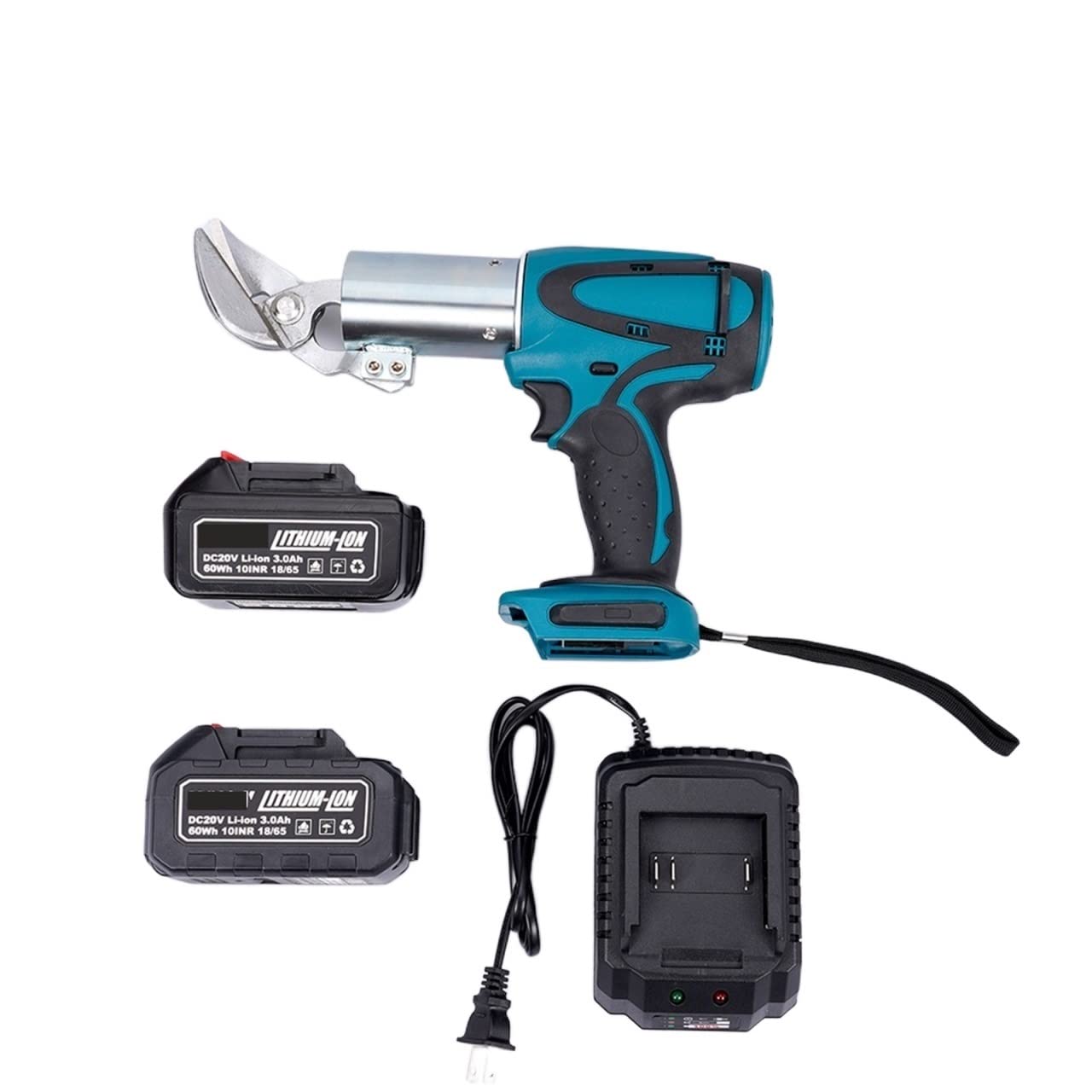 20V Cordless Electric Livestock Grooming Shears - Heavy Duty Metal Cutting Tool, Carbon Steel Blade Trimmer for Sheep, Cattle & Horse Care - Perfect for Farm, Ranch & Veterinary Use