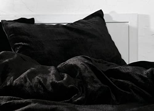 Luxury Crushed Velvet Duvet Cover Set - 3 Piece Boho Chic Bedding with Comforter Cover (Full/Queen 80
