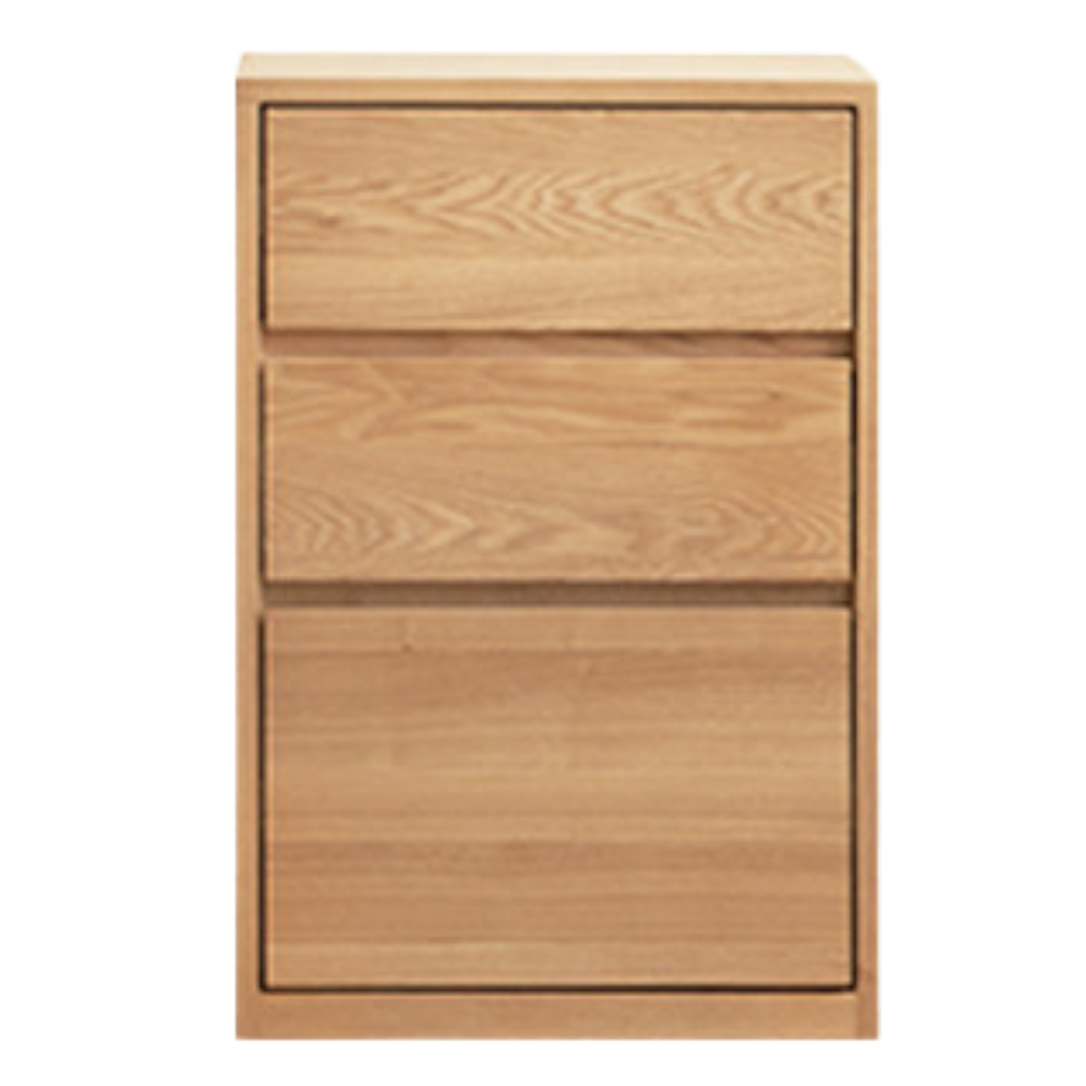19.6x13.7x29.5 inch / 50x35x75cm / Natural wood color /  Ash E style drawer cabinet