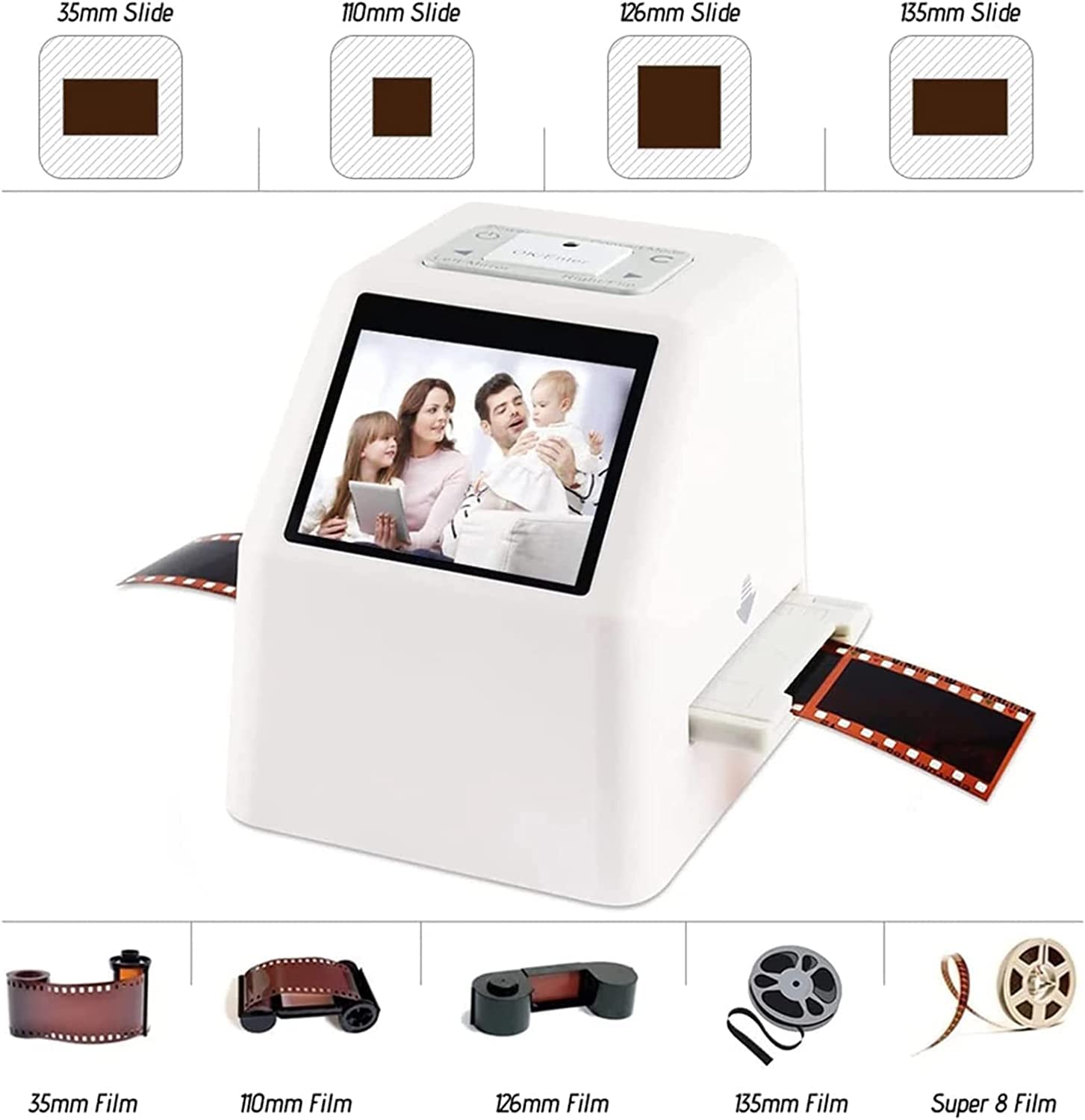 Digital Film Slide Scanner with 2.4