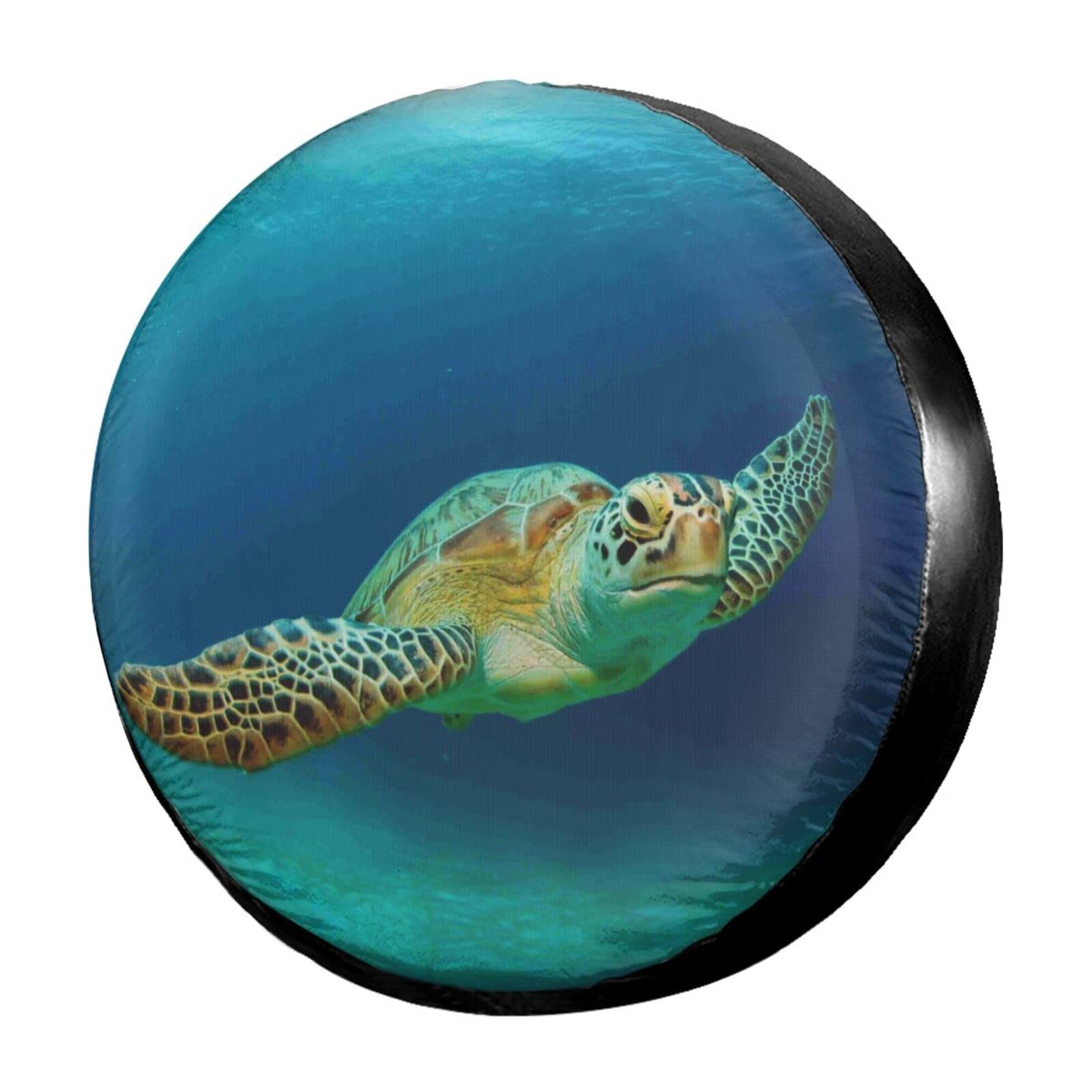 Premium Sea Turtle Spare Tire Cover - 17 Inch Dustproof Wheel Protector for Trailers, RVs, SUVs & Vehicles | Perfect for Road Trips & Outdoor Adventures
