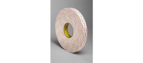 3M VHB 4952 White Foam Bonding Tape - 3/4 Inch Width x 45 Mil Thick - Heavy Duty Double Sided Adhesive for Automotive, Signage & Construction - 87586 (Case of 12 Rolls) - Perfect for Mounting Mirrors, Signs and Trim