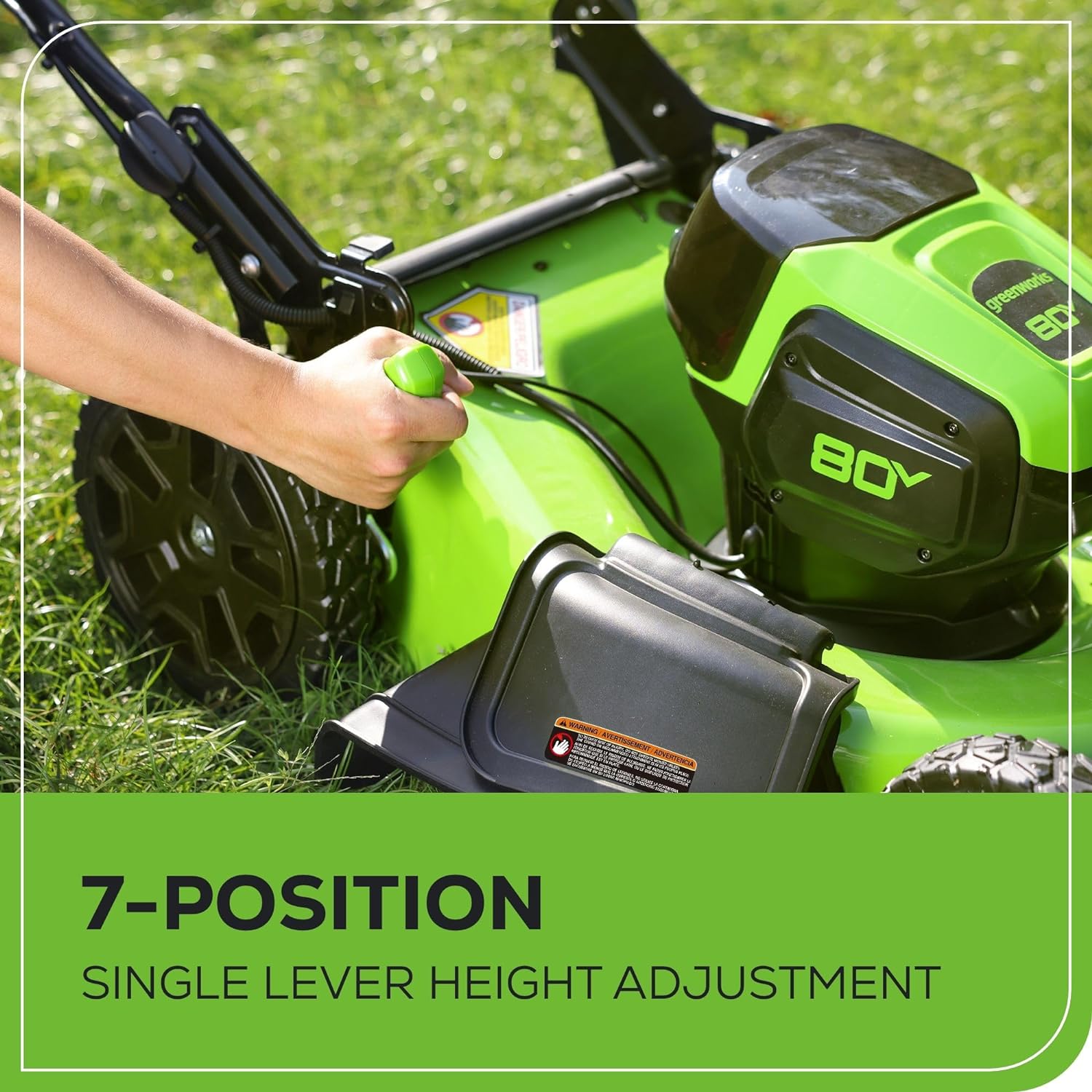 80V 21-Inch Brushless 3-in-1 Push Lawn Mower with 4.0Ah Battery & Fast Charger - Perfect for Medium to Large Yards, Landscaping, and Professional Lawn Care