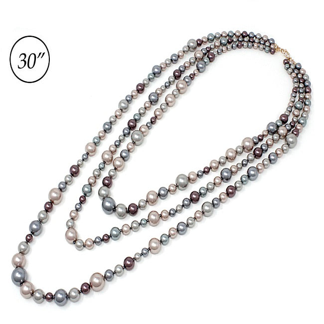 Luxury Multi-Layered Pearl Necklace Set for Women - Elegant Layered Pearls Jewelry for Wedding, Party & Evening Wear