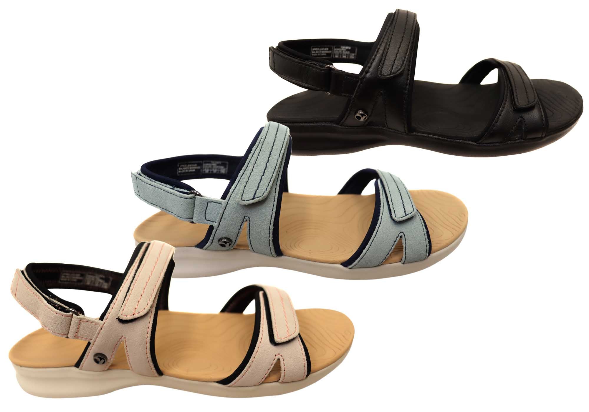 Women's Comfortable Leather Adjustable Sandals from Honduras - Perfect for Beach, Vacation & Summer Walking