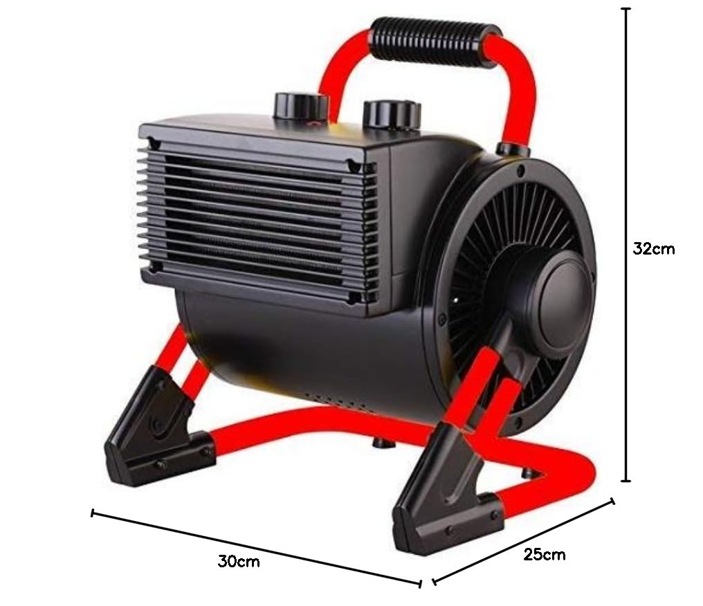 Aktobis Electric Heater with Fan & Frost Protection Monitor WDH-BGP02 - 2000W Modern Space Heater for Home, Office & Winter Use