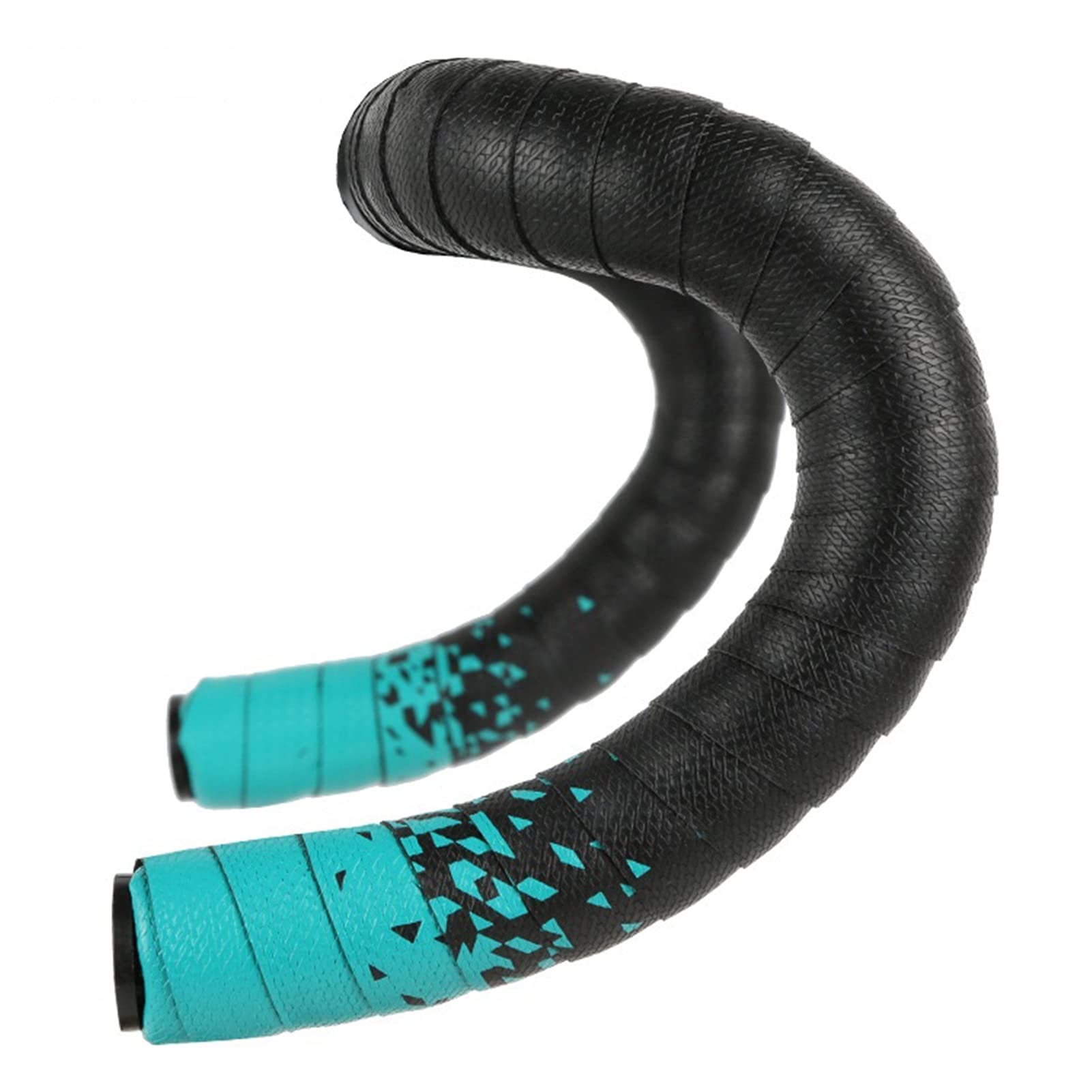 HUACHEN-LS Non-Slip PU Bicycle Handlebar Tape - Waterproof Road Bike Grip Tape, 2pcs Colorful Cycling Accessories (Bianchi Green) - Perfect for Road Bikes, Mountain Bikes & Commuting Cycling