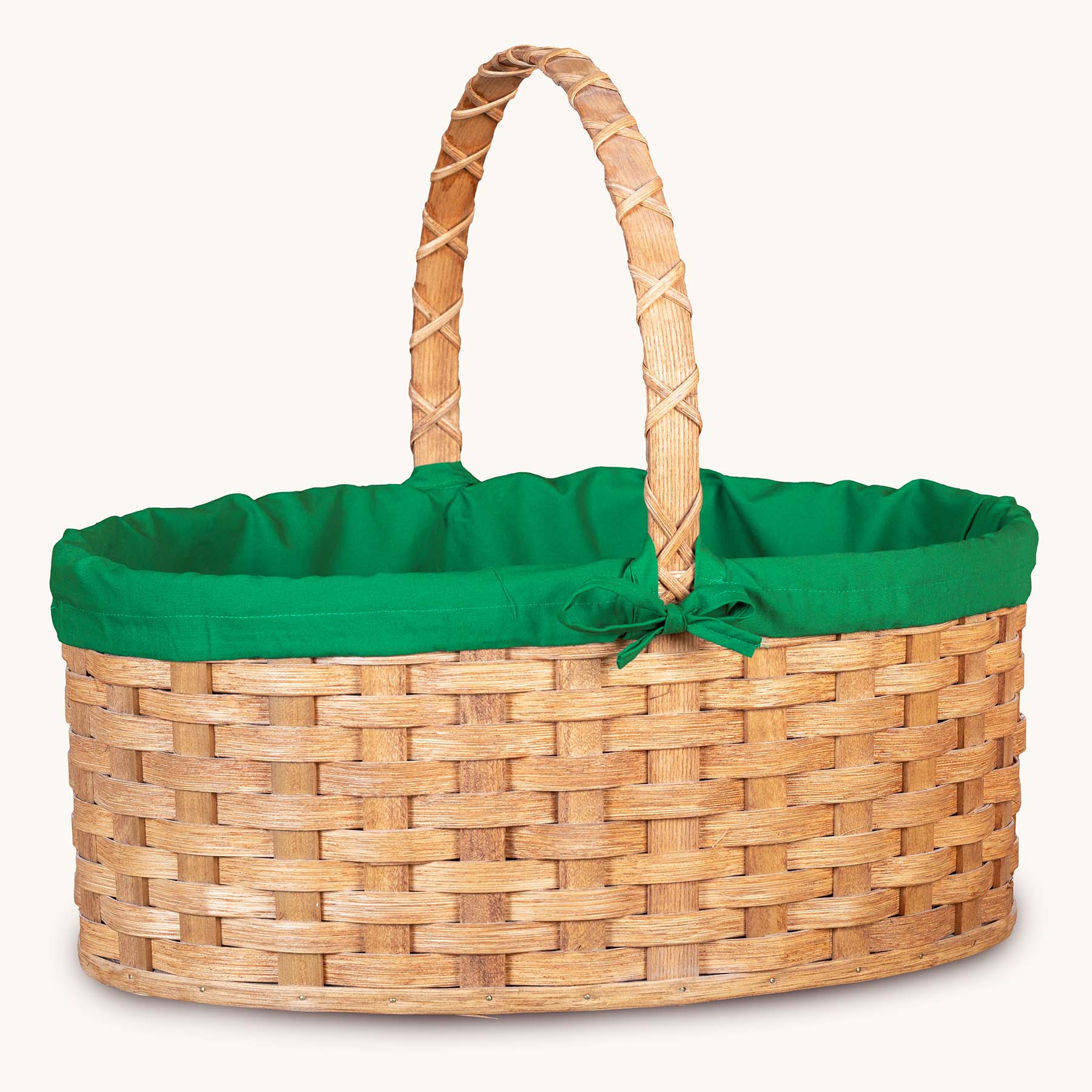 Handmade Amish Pastel Liner for Large Oval Wicker Easter Basket - Perfect for Spring Decor, Easter Egg Hunts & Gift Presentations