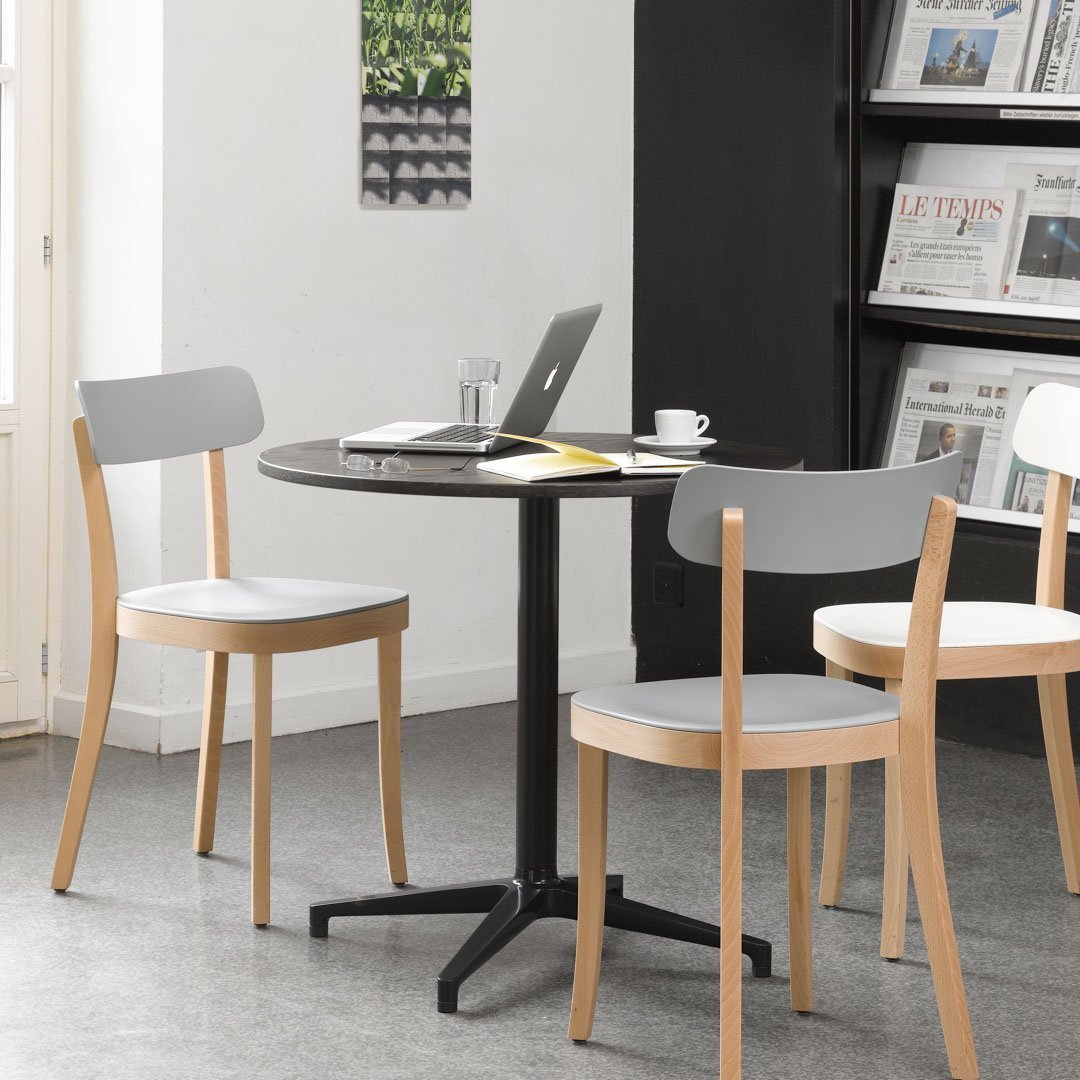 Round Bistro Table for Indoor Dining - Perfect for Small Spaces, Kitchens, and Breakfast Nooks
