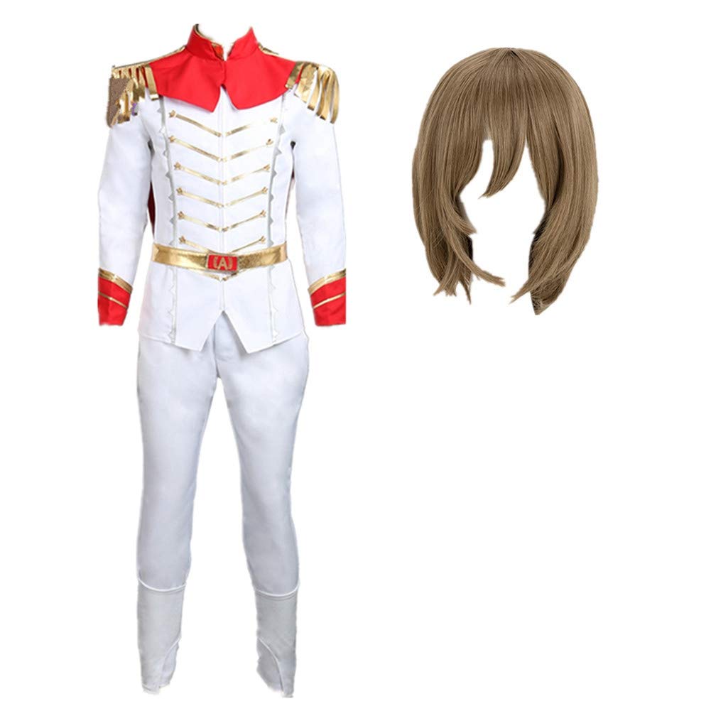 Anime Goro Akechi Cosplay Costume Set with Wig - Perfect for Halloween, Carnival Parties & Anime Conventions | High-Quality Performance Uniform for Cosplay Enthusiasts