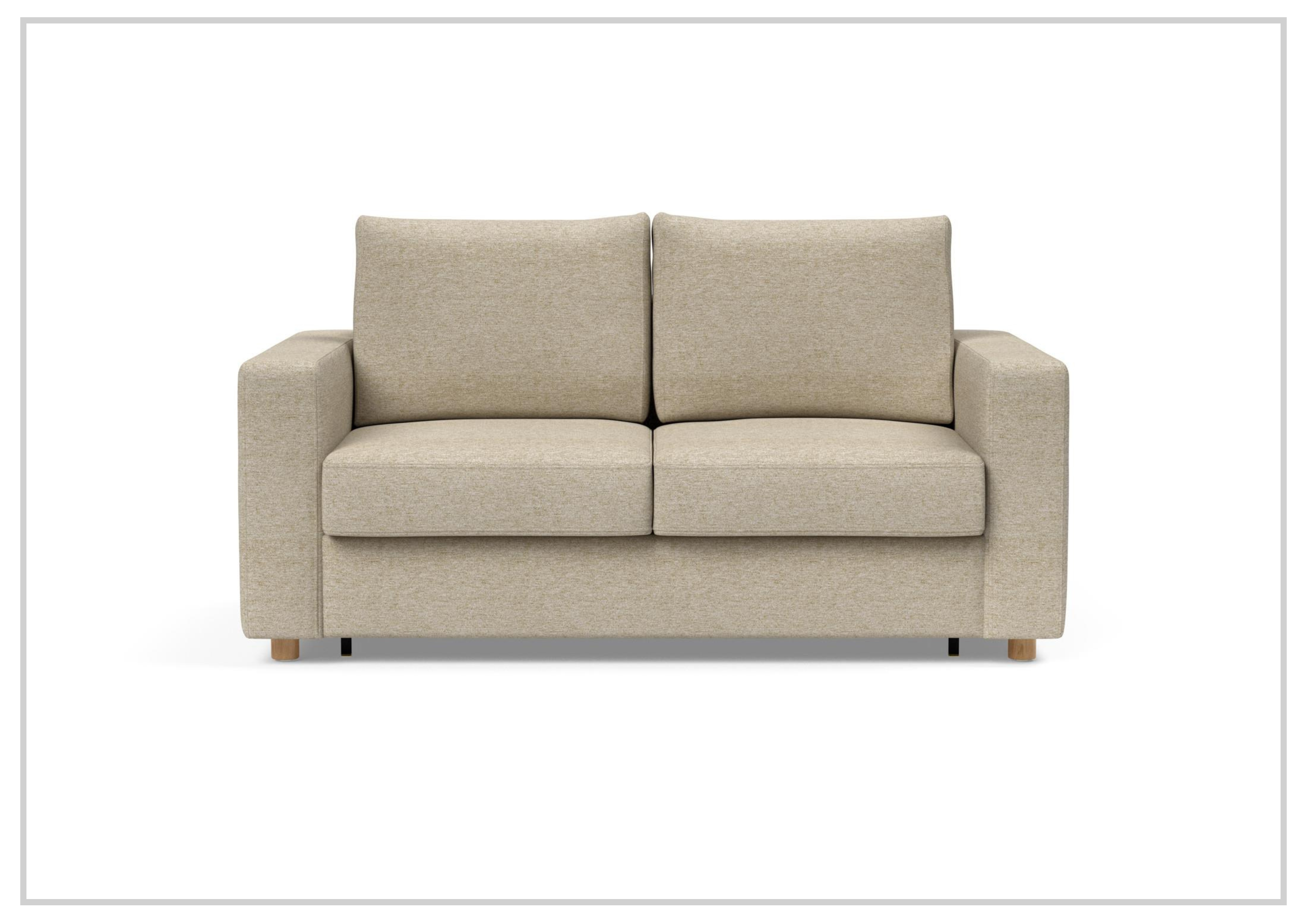 Innovation Living Neah Fabric 2-Seater Full-Size Sleeper Sofa Bed - Convertible Couch for Small Spaces, Guest Room & Apartment Living