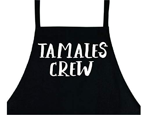 Dabbledown Tamales Crew - Premium Funny BBQ Apron for Men, Grilling Apron with Pockets, Ideal for Outdoor Cooking, BBQ Parties & Father's Day Gifts