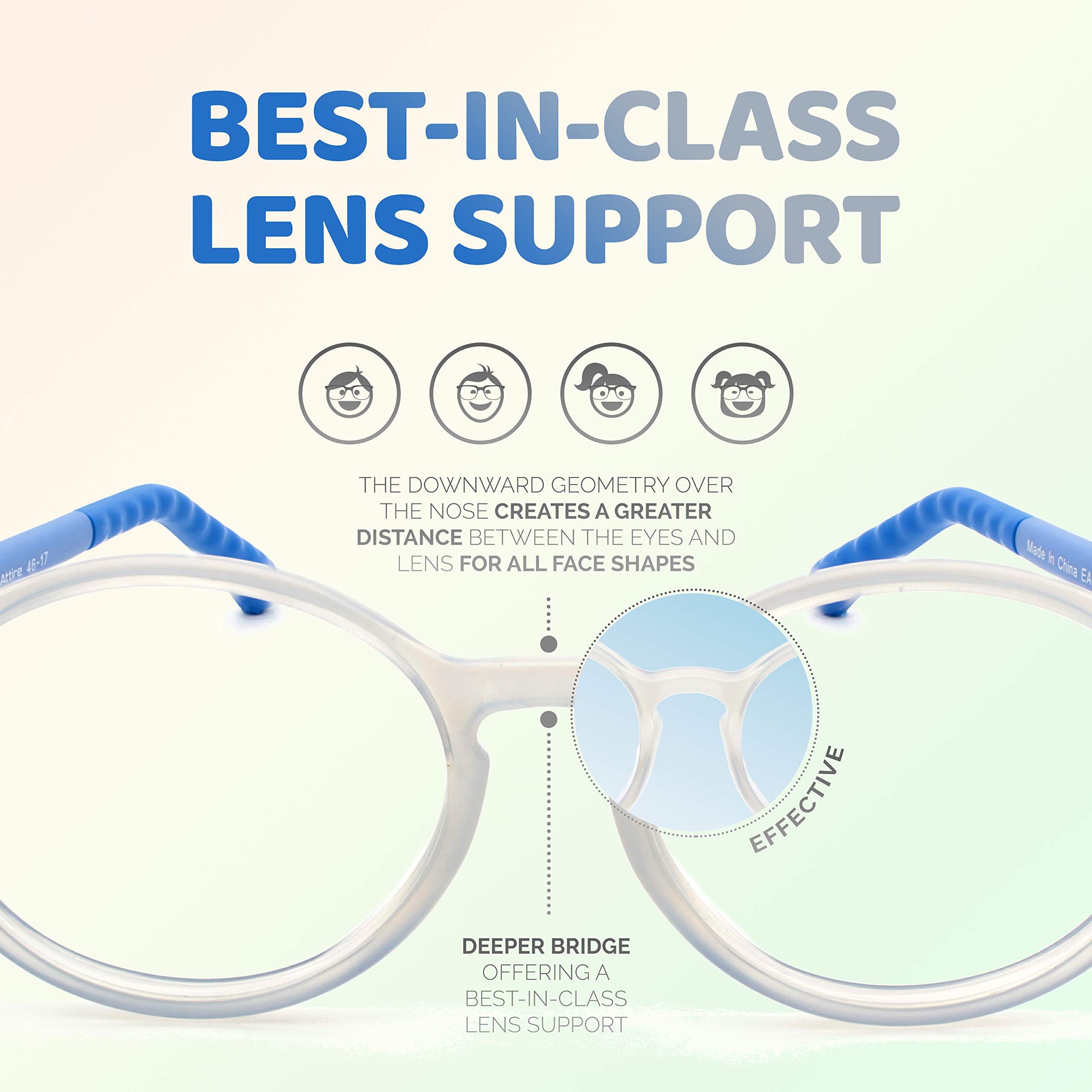 Unbreakable Kids Glasses - Flexible & Durable Children's Eyewear for Active Lifestyles - Perfect for School, Sports & Outdoor Play - Model 3001