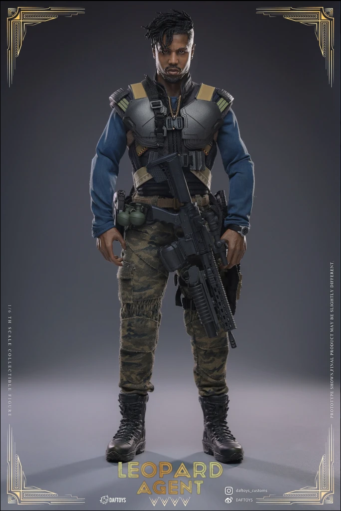 Daftoys 1/6 Scale Leopard Agent Military Action Figure Collectible Model F018 - Perfect for Display, Photography & Collectors